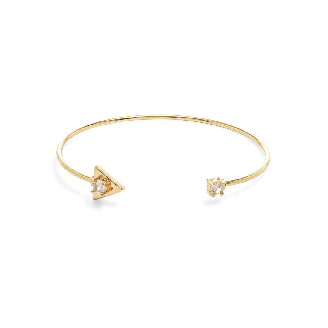 Triangle Bracelet with Zirconia Stones