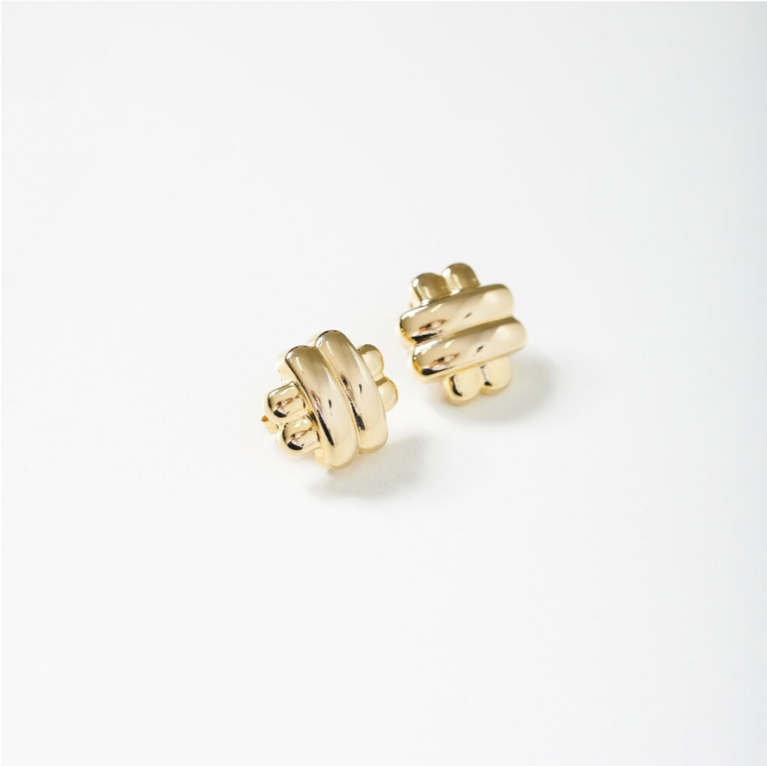 Muse Gold Stud Earrings