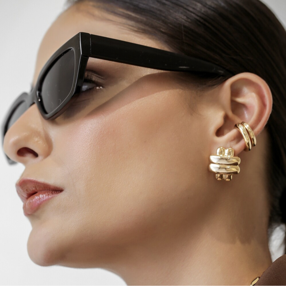 Muse Gold Stud Earrings