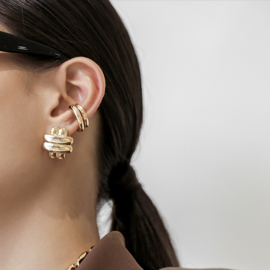 Muse Gold Stud Earrings