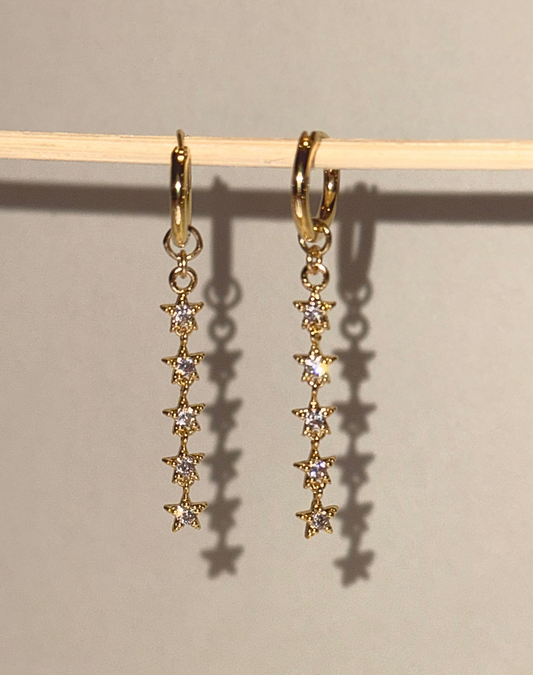 Star Chain Earring Charms (pair)