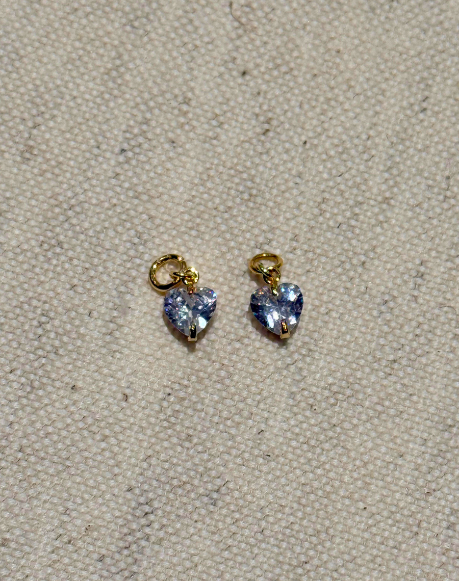 Heart Earring Charms (pair)